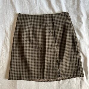 OAK + FORT Plaid Mini Skirt Size 2